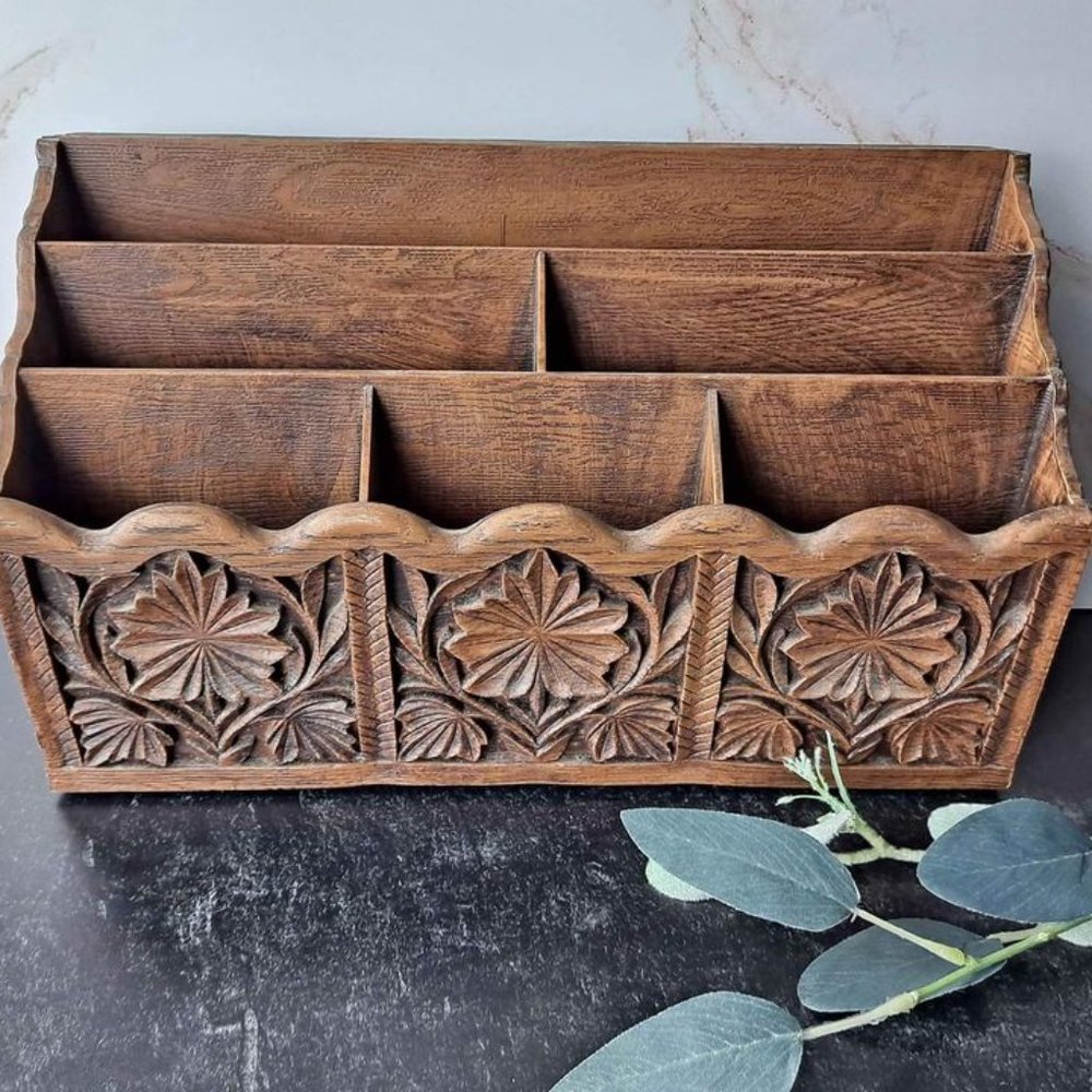 Vintage Burwood Desk Letter Organizer by Lerner